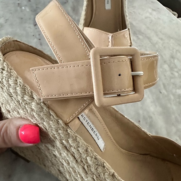 Diane Von Furstenberg Sudan espadrille wedge sandals sz: 8 - Picture 5 of 10